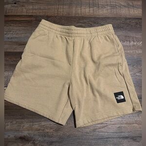 The North Face Tan Athletic Shorts with Elastic Waistband